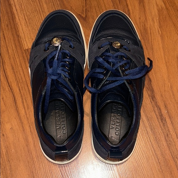 Versace Collection Men's Dark Blue Sneakers - Picture 2 of 7